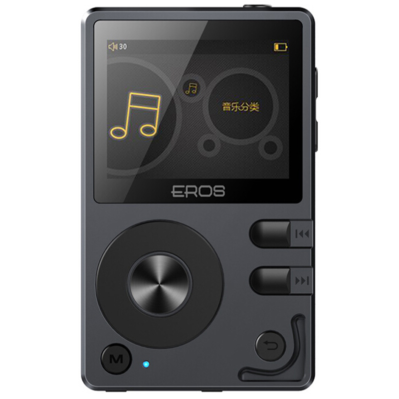 爱国者（aigo）EROS Q 无损mp3音乐播放器HIFI发烧DSD蓝牙插卡有屏随身听 黑色